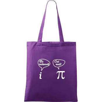 Be rational! Get real! - Taška bavlněná - 42 x 38 cm ( Fialová )