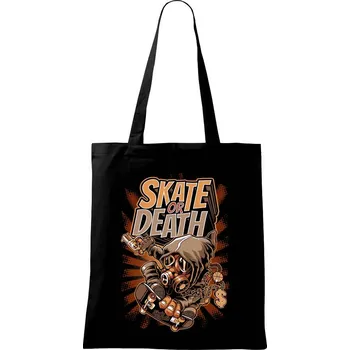 Skate or death plynová maska - Taška bavlněná - 42 x 38 cm ( Černá )