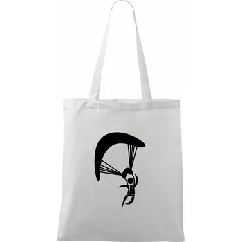Paragliding panáček ikona - Taška bavlněná - 42 x 38 cm ( Bílá )