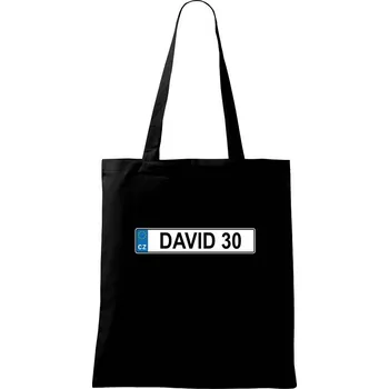 SPZ David 30 - Taška bavlněná - 42 x 38 cm ( Černá )