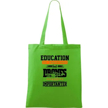 Nákupní taška Dron education - Taška bavlněná - 42 x 38 cm ( Apple Green )