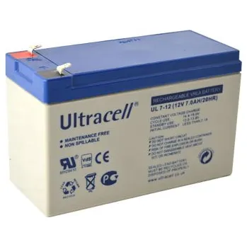 Trakční baterie Ultracell UL7-12F2 (12V - 7Ah), VRLA-AGM záložní baterie