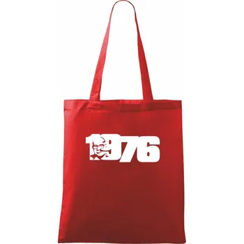 Husákovo dítě - 1976 - Taška bavlněná - 42 x 38 cm ( Červená )