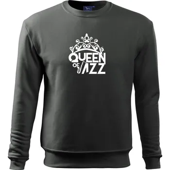 Queen of Jazz - Mikina Essential dětská - 146 cm/10 let ( Tmavá břidlice (šedá se zeleným nádechem) )