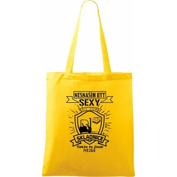 Nesnáším být sexy - skladník, skladnice - Taška bavlněná - 42 x 38 cm ( Žlutá )