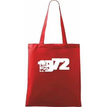 Nákupní taška Husákovo dítě - 1972 - Taška bavlněná - 42 x 38 cm ( Červená )