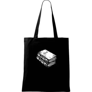 Nákupní taška Zákoník knihy - Taška bavlněná - 42 x 38 cm ( Černá )
