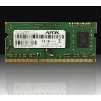 Operační paměť Paměť notebooku AFOX SODIMM, DDR3L, 8 GB, 1600 MHz, (AFSD38BK1L)