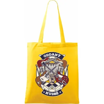 Oddaný hudbě - Taška bavlněná - 42 x 38 cm ( Žlutá )