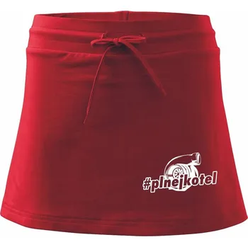 Dámská sukně Plnej kotel - Sportovní sukně - two in one - XL ( Červená )
