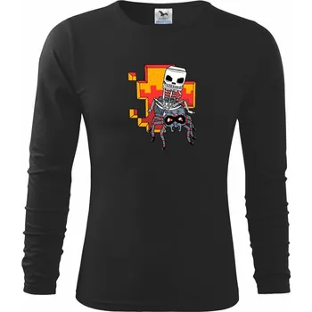 Chlapecké tričko Minemania (Pecka design) - Triko dětské Long Sleeve - 122 cm/6 let ( Černá )