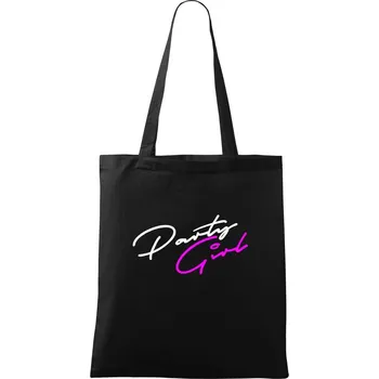 Party Girl - Taška bavlněná - 42 x 38 cm ( Černá )