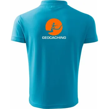 Pánská košile Geocaching turista - Polokošile pánská Pique Polo 203 - 3XL ( Světlý tyrkys )