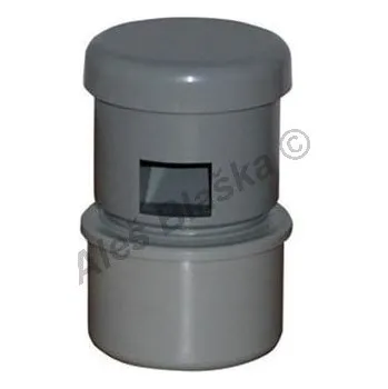 Kanalizační potrubí PlastBrno - ČR | HT přivětrávací hlavice lepitelná (HT kanalizační odpadní systém) - DN50 , 30x80 AVPxxx