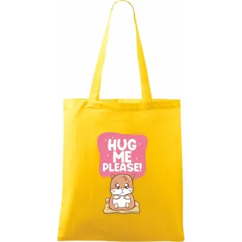 Morče - hug me please - Taška bavlněná - 42 x 38 cm ( Žlutá )