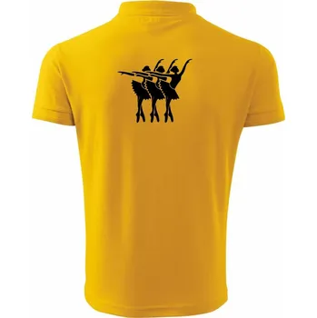 Pánská košile Tři baletky - Polokošile pánská Pique Polo 203 - 4XL ( Žlutá )