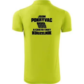 Pánská košile Pokrývač kouzelník - Polokošile Victory sportovní (dresovina) - 2XL ( Limetková )