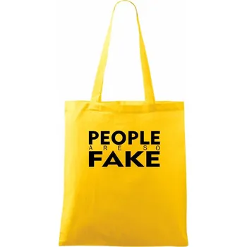 Fake people - Taška bavlněná - 42 x 38 cm ( Žlutá )