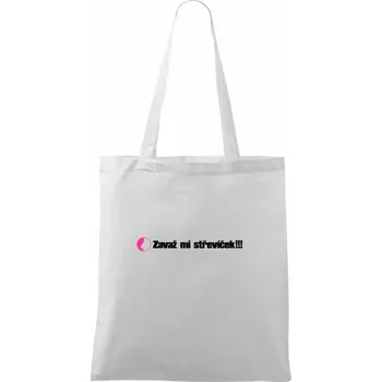 Zavaž mi střevíček nos - Taška bavlněná - 42 x 38 cm ( Bílá )