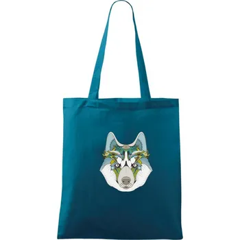 Husky zenart - Taška bavlněná - 42 x 38 cm ( Petrolejová )