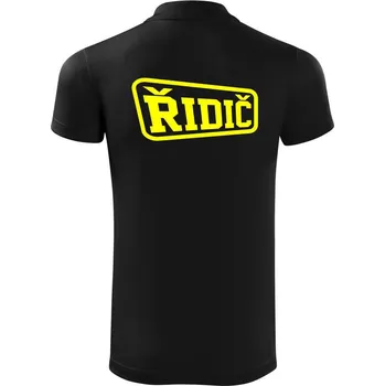 Pánská košile Řidič - rámeček - Polokošile Victory sportovní (dresovina) - M ( Černá )