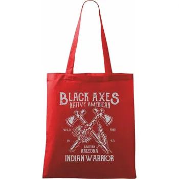 Black Axes - Taška bavlněná - 42 x 38 cm ( Červená )