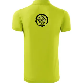 Pánská košile Born to cycle - kolo - Polokošile Victory sportovní (dresovina) - 2XL ( Limetková )