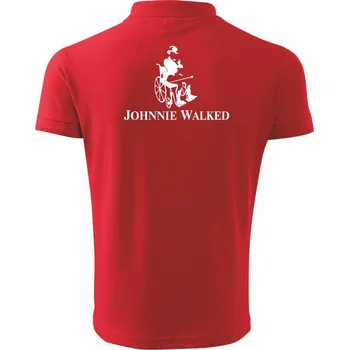 Pánská košile Johnnie Walked - Polokošile pánská Pique Polo 203 - M ( Červená )