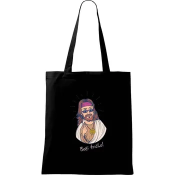 Pug - beware - Taška bavlněná - 42 x 38 cm ( Černá )