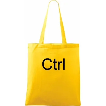 Nákupní taška Ctrl - Taška bavlněná - 42 x 38 cm ( Žlutá )