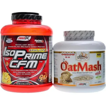 Protein Amix Isoprime CFM protein isolate 90 2000 g + Oat Mash 2 kg - vanilka