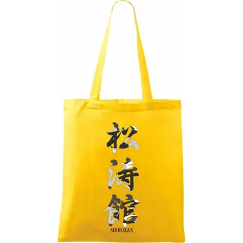 Šótókan maskáčový nápis - Taška bavlněná - 42 x 38 cm ( Žlutá )