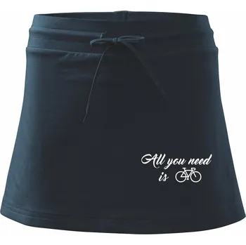 Dámská sukně All you need is bike - Sportovní sukně - two in one - M ( Námořní modrá (velmi tmavá - téměř černá) )