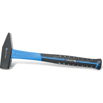 Kladivo Zámečnické kladivo se sklolaminátovou rukojetí HOGERT Váha kladiva (g): 300, Rozměry hlavice kladiva (mm): 100x23, Celková délka kladiva (mm): 278