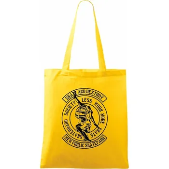 Skate And Destroy - Taška bavlněná - 42 x 38 cm ( Žlutá )
