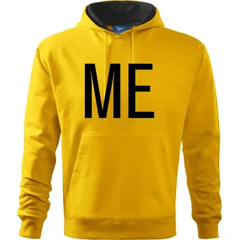 Pánská mikina Me / mini me tiskací - Mikina pánská Cape s kapucí - 3XL ( Žlutá )
