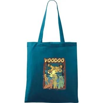 Nákupní taška Voodoo kapela - Taška bavlněná - 42 x 38 cm ( Petrolejová )