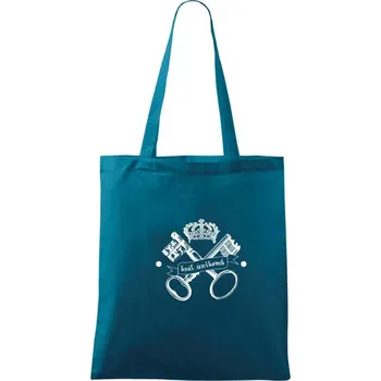 Král únikovek - Taška bavlněná - 42 x 38 cm ( Petrolejová )