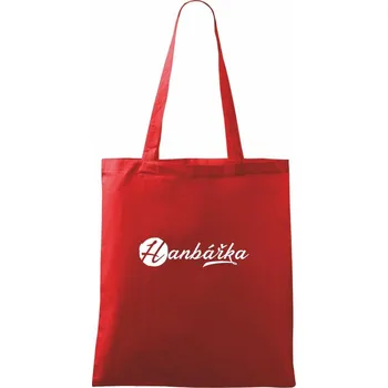 Nákupní taška Hanbářka okrasné - Taška bavlněná - 42 x 38 cm ( Červená )