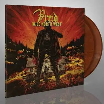 Zahraniční hudba 2LP Vreid: Wild North West CLR 2021 Red Black Marbled Orange & Blk Marble Vinyl