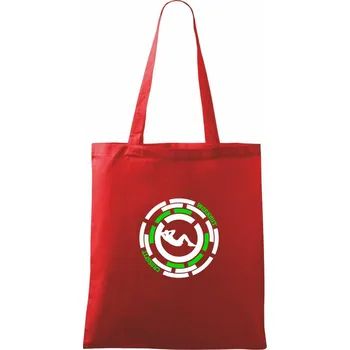 Nákupní taška Crossfit Workout - Taška bavlněná - 42 x 38 cm ( Červená )