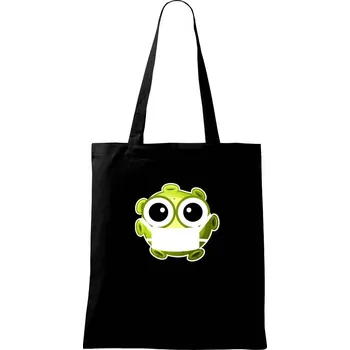 Nákupní taška Virus s rouškou - Taška bavlněná - 42 x 38 cm ( Černá )