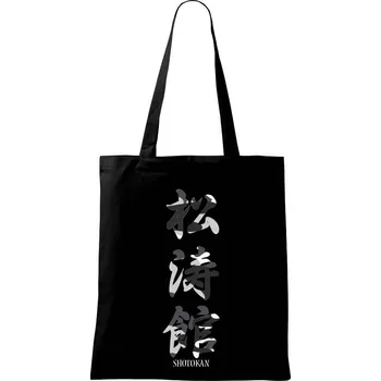 Nákupní taška Šótókan maskáčový nápis - Taška bavlněná - 42 x 38 cm ( Černá )