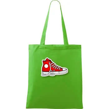 Nákupní taška Neposedná teniska - Taška bavlněná - 42 x 38 cm ( Apple Green )