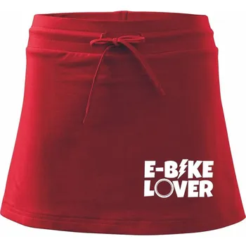 Dámská sukně E-bike lover - Sportovní sukně - two in one - L ( Červená )