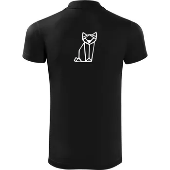 Pánská košile Geometrire - liška - Polokošile Victory sportovní (dresovina) - L ( Černá )