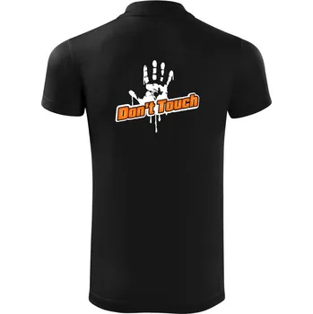 Pánská košile Don't touch - Polokošile Victory sportovní (dresovina) - M ( Černá )