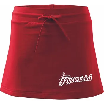 Dámská sukně Jsem hysterická - Sportovní sukně - two in one - M ( Červená )