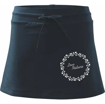 Dámské oblečení Love Nature - Sportovní sukně - two in one - XS ( Námořní modrá (velmi tmavá - téměř černá) )