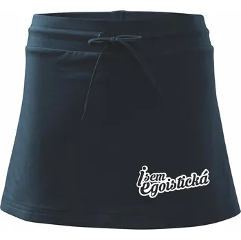 Dámská sukně Jsem egoistická - Sportovní sukně - two in one - S ( Námořní modrá (velmi tmavá - téměř černá) )
